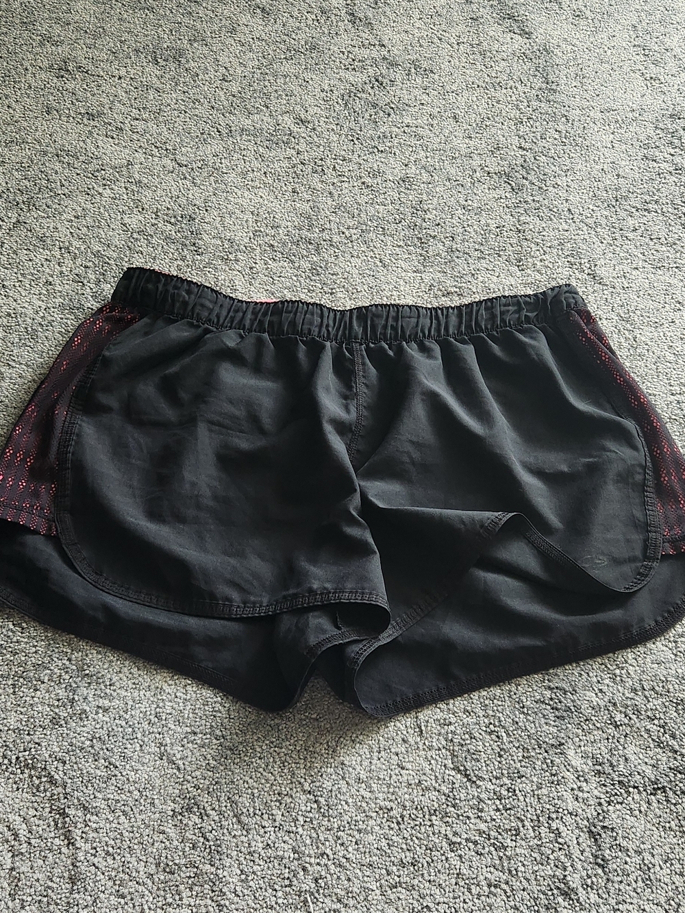 C9 by Champion Black Athletic Shorts with Pink Side Mesh